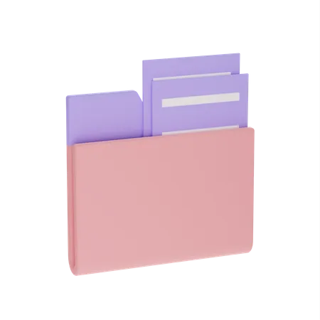 Carpeta de archivos  3D Icon