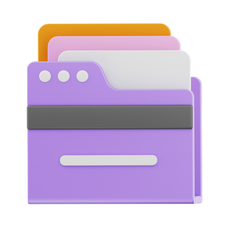 Carpeta de archivos  3D Icon