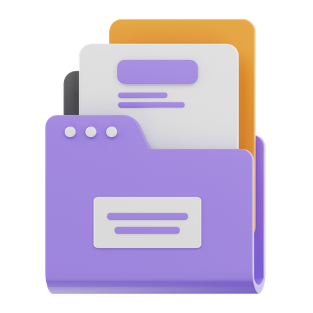 Carpeta de archivos  3D Icon