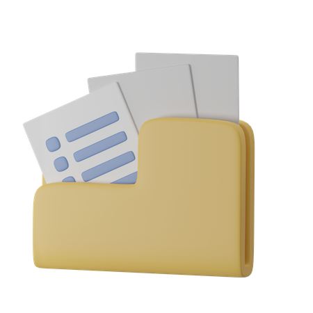 Carpeta de archivos  3D Icon