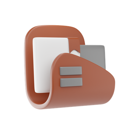 Carpeta de archivos  3D Icon