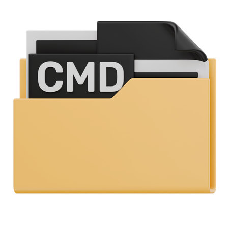 Carpeta de archivos 3D Cmd  3D Icon