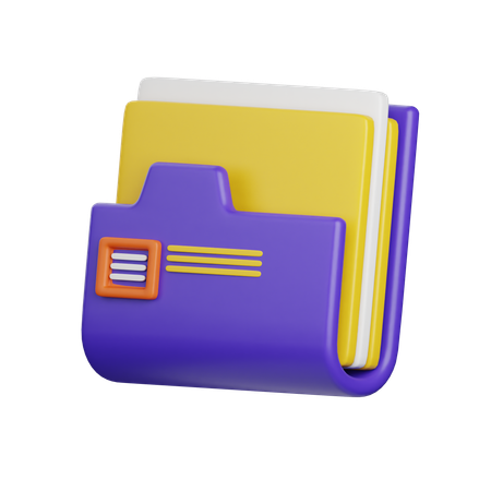 Carpeta de archivos  3D Icon