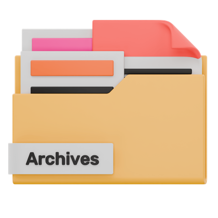 Carpeta de archivos  3D Icon