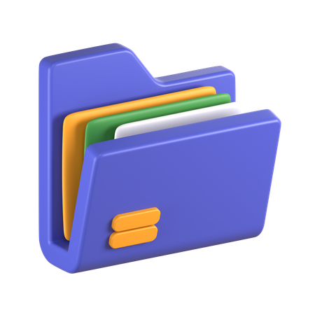 Carpeta de archivos  3D Icon