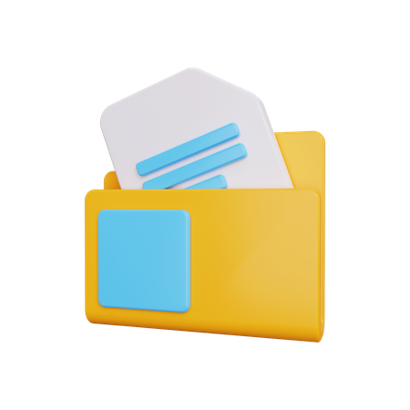 Carpeta de archivos  3D Icon
