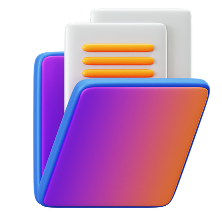 Carpeta de archivos  3D Icon