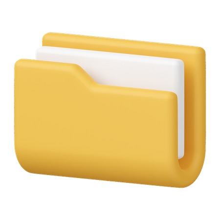 Carpeta de archivos  3D Icon