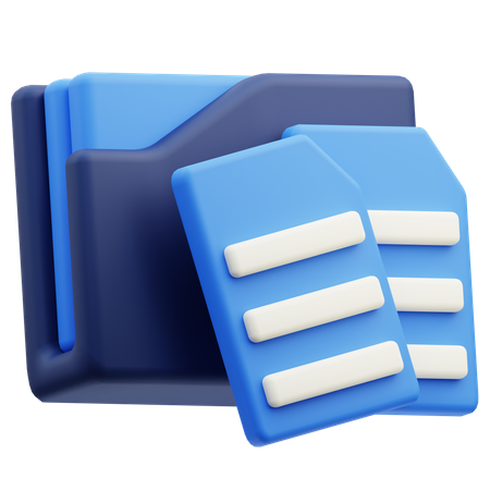 Carpeta de archivos  3D Icon