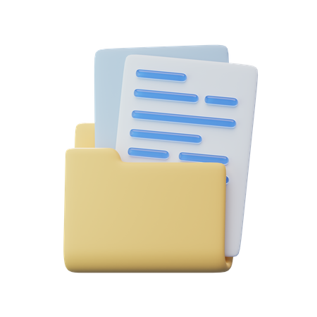 Carpeta de archivos  3D Icon