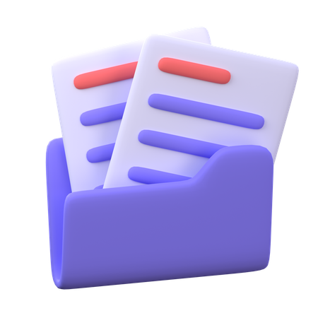 Carpeta de archivos  3D Icon