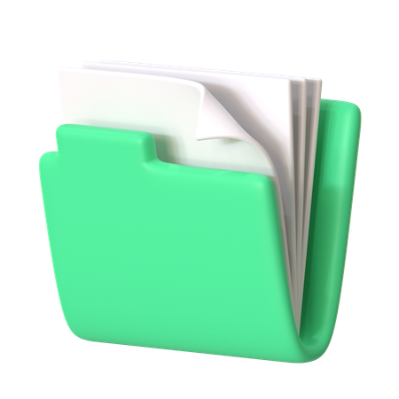 Carpeta de archivos  3D Icon
