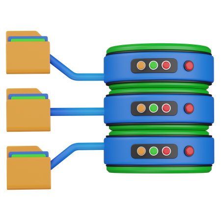 Carpeta de base de datos  3D Icon