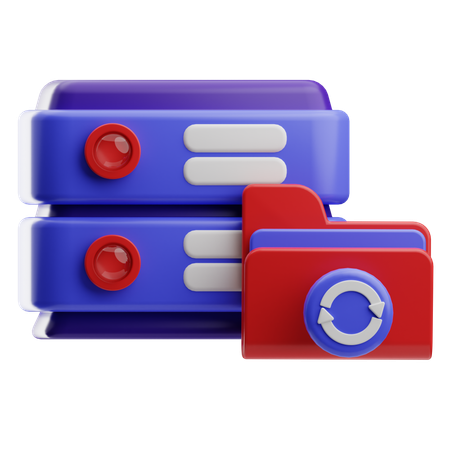 Carpeta de base de datos  3D Icon