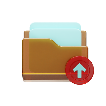 Subir carpeta  3D Icon