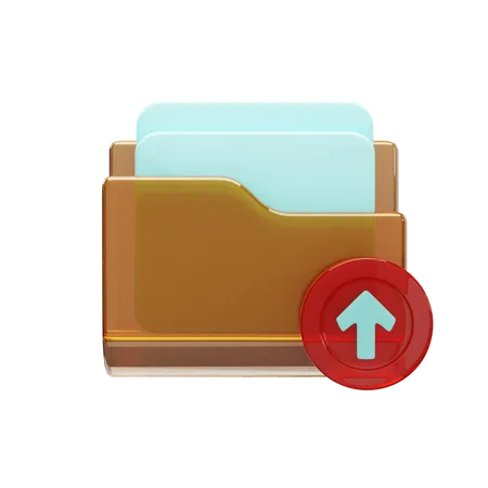 Subir carpeta  3D Icon