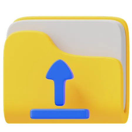 Subir carpeta  3D Icon