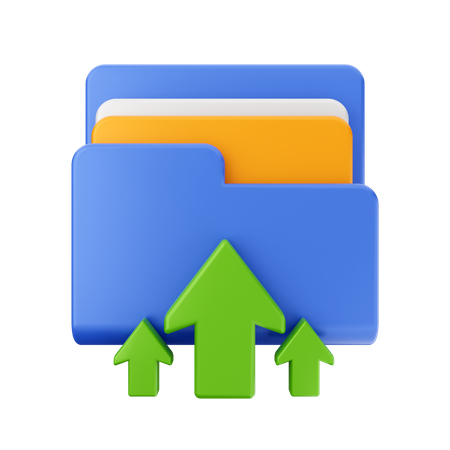 Carpeta de carga  3D Icon
