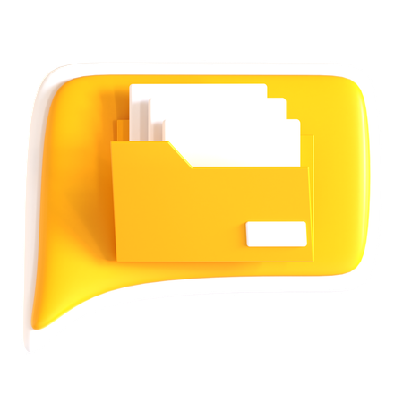 Carpeta de chat  3D Icon