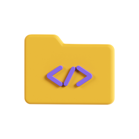 Carpeta de codificación  3D Icon