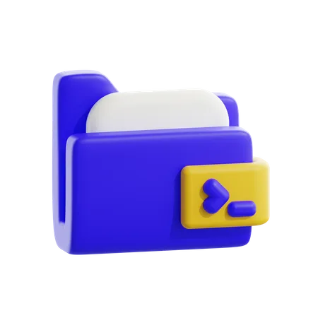 Carpeta de código  3D Icon