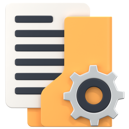 Carpeta de configuración  3D Icon