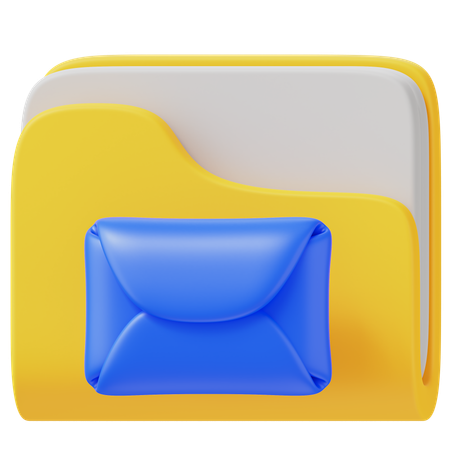 Carpeta de correo  3D Icon