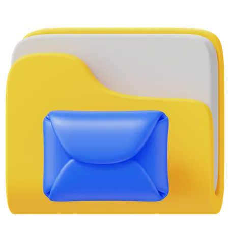 Carpeta de correo  3D Icon