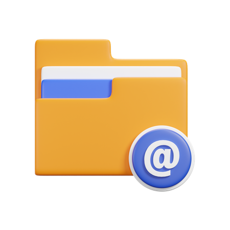 Carpeta de correo  3D Icon