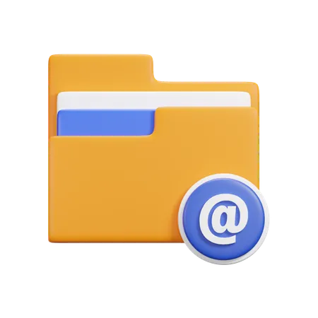 Carpeta de correo  3D Icon