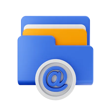 Carpeta de correo  3D Icon