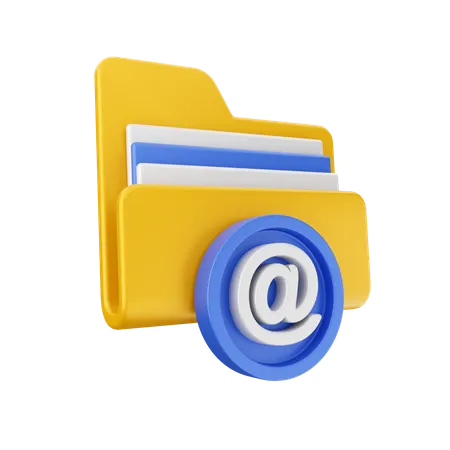 Carpeta de correo  3D Icon