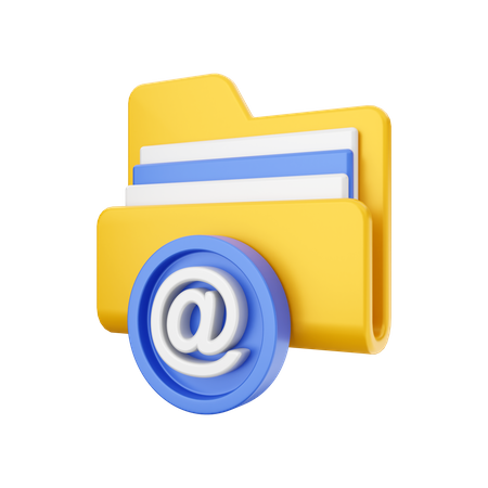 Carpeta de correo electrónico  3D Icon