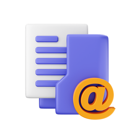 Carpeta de correo electrónico  3D Icon