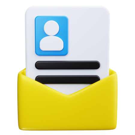 Carpeta de currículum  3D Icon