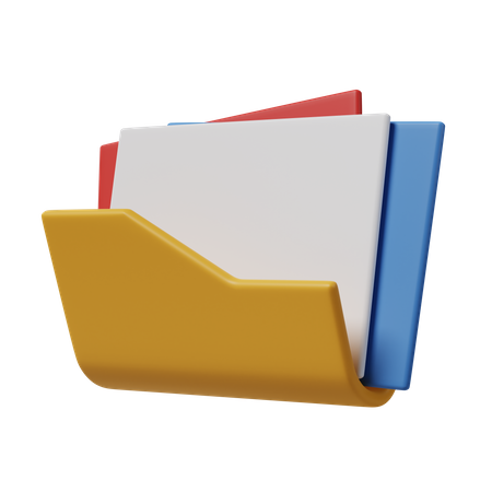 Carpeta de datos  3D Icon