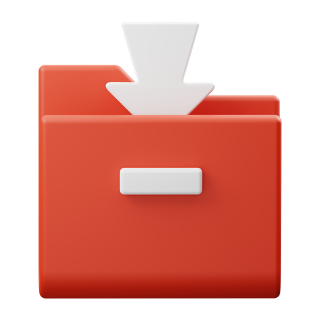 Carpeta de descargas  3D Icon