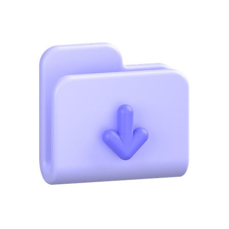 Carpeta de descargas  3D Icon