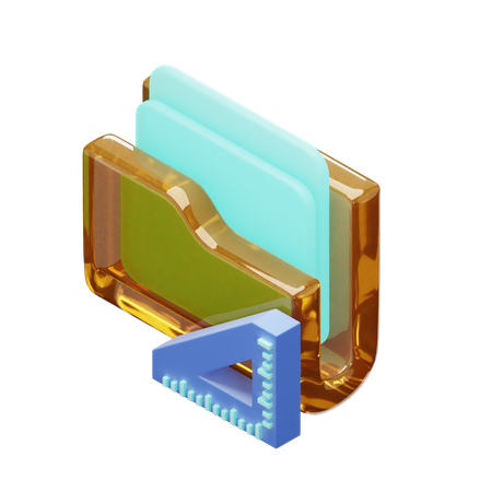 Carpeta de diseño  3D Icon