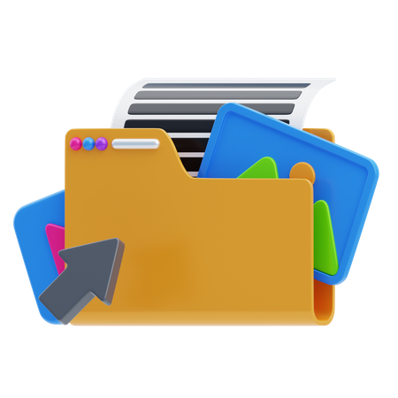 Carpeta de diseño  3D Icon