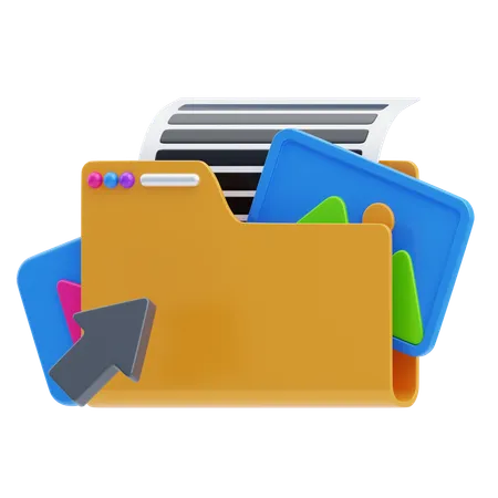 Carpeta de diseño  3D Icon