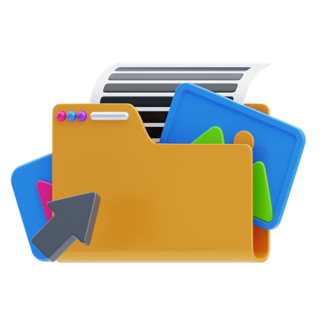 Carpeta de diseño  3D Icon