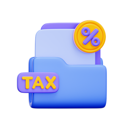 Carpeta de documentos fiscales  3D Icon