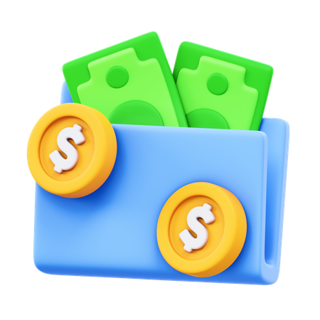 Carpeta de finanzas  3D Icon