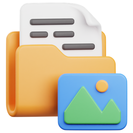 Carpeta de imagen  3D Icon