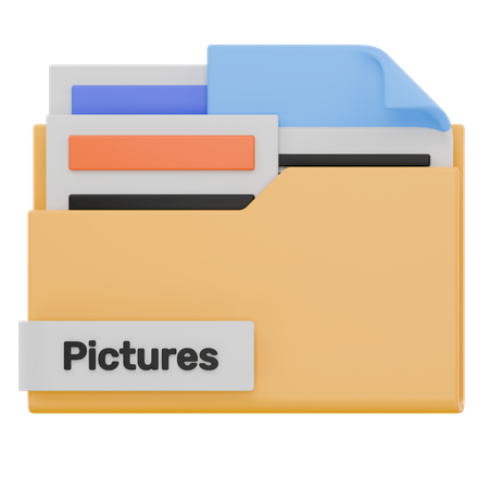 Carpeta de imágenes  3D Icon