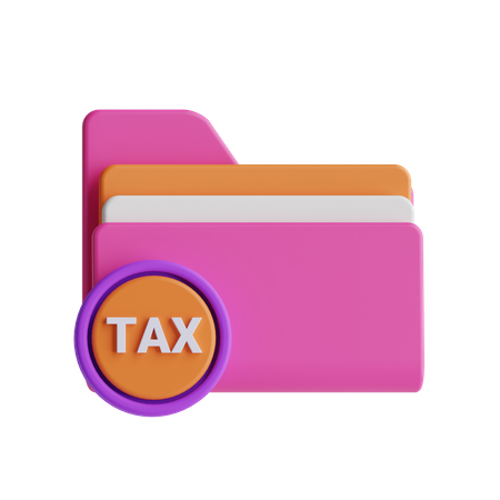Carpeta de impuestos  3D Icon