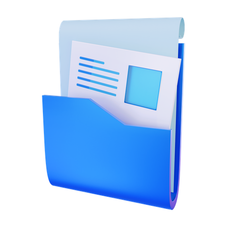 Carpeta de informes  3D Icon