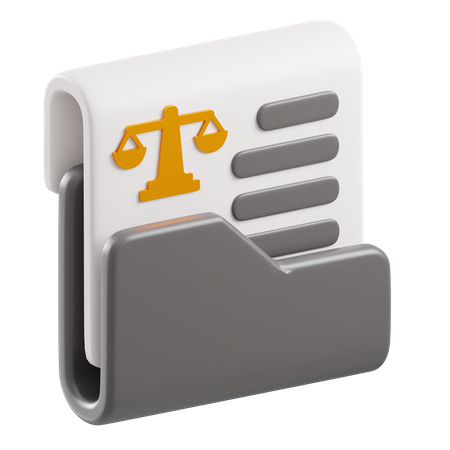 Carpeta de ley  3D Icon