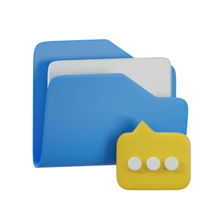 Carpeta de mensajes  3D Icon